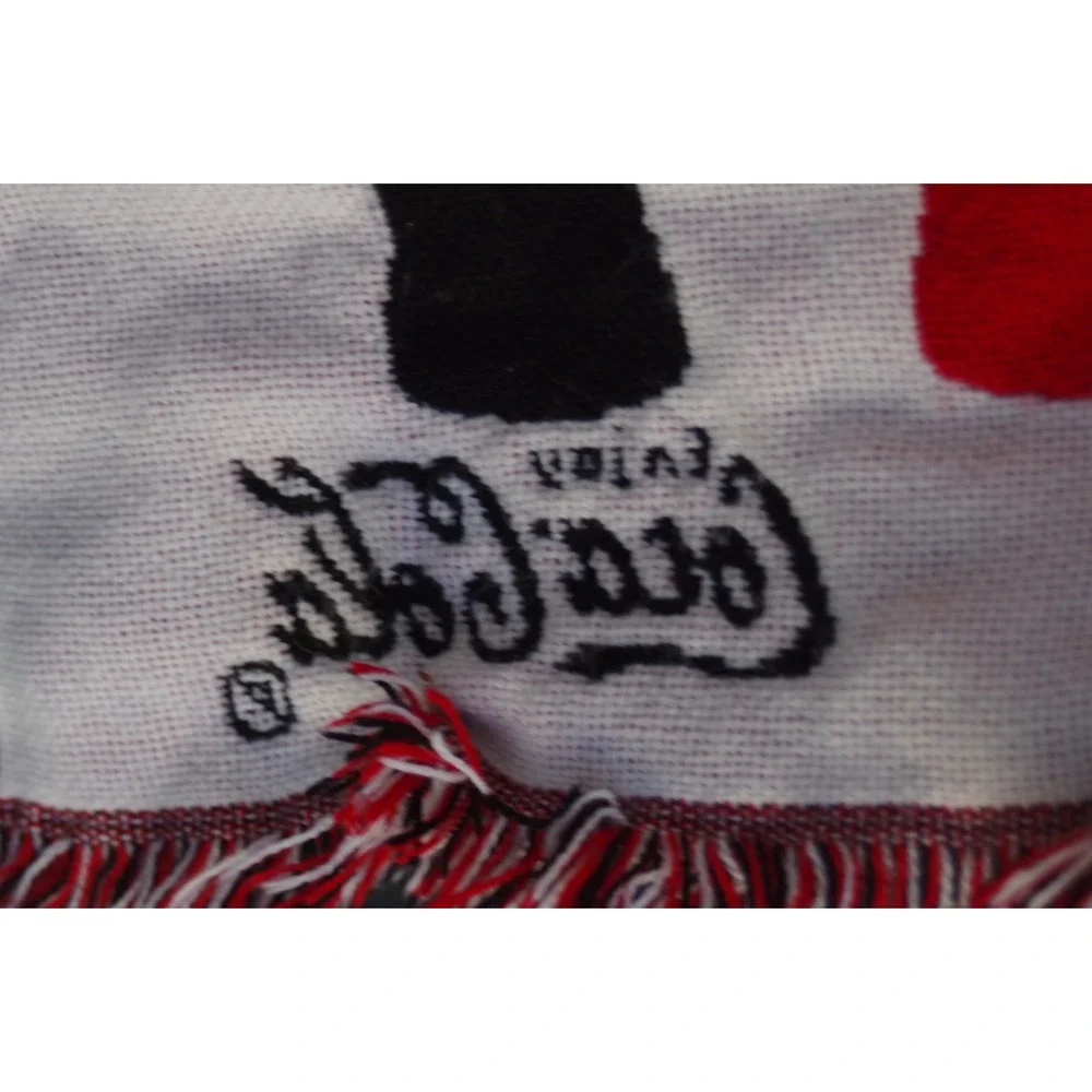 Vintage Coca-Cola‎ Woven Acrylic Coke Throw Blanket USA EUC Northwest Company